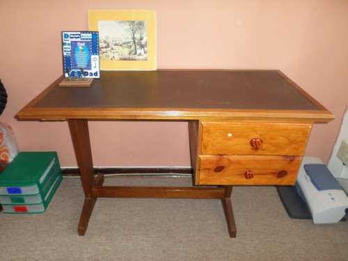 Wooden Desk and Wooden Chair - Second hand ***Collection ONLY from Jhb***