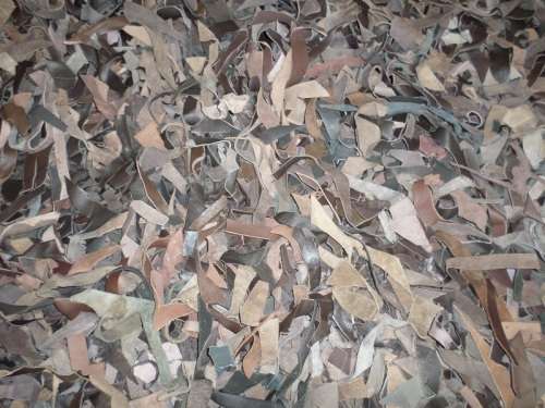 Genuine Leather Ruffle Carpet / Rug - Secondhand  ***Collection from Jhb ONLY***