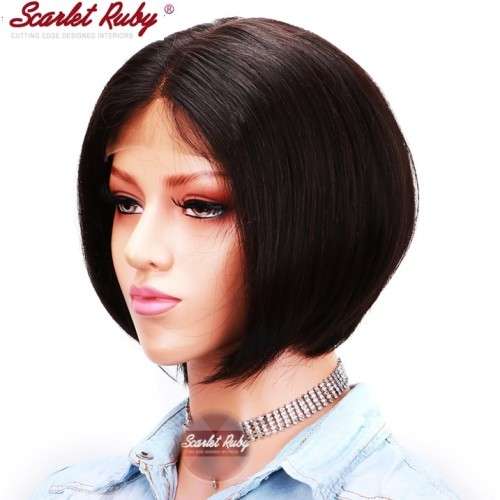 100% Virgin Brazilian BoB Wig - 8 Inches - 4x4 Lace Frontal Grade 9a