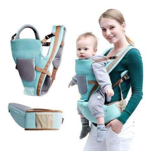 Multifunctional Breathable Baby Carrier - Light Blue