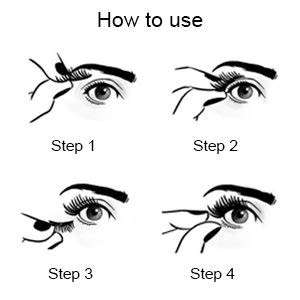 3D Magnetic Eyelashes and Tweezer Set - Reusable - Black