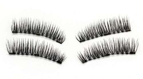 3D Magnetic Eyelashes and Tweezer Set - Reusable - Black