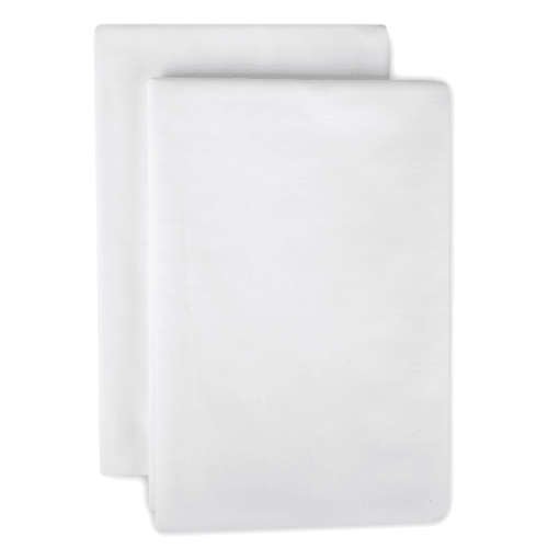 Polycotton 144 Thread Count Standard Pillow Cases Set - White