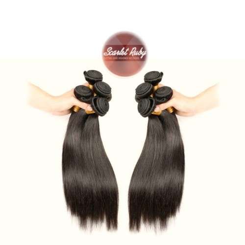 8 Bundles Straight Synthetic Hair Extensions -  Mixed 13, 15, 17 Inches - Colour 2