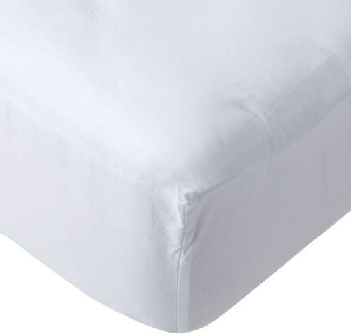 Polycotton Fitted Sheet - QUEEN - White  - SALE!!!