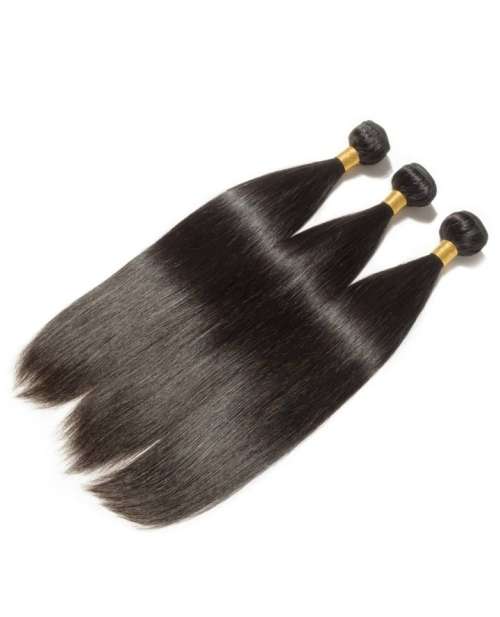 Brazilian Straight Virgin Hair 3 Bundles 8 Inches - Grade 10A