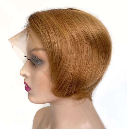 Brazilian T-part Pixie Ear-to-Ear Lace Frontal Wig - 1B/30