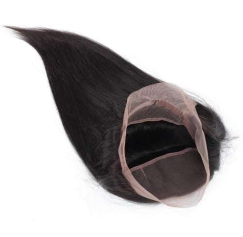 360 Degrees Full Lace Frontal - Brazilian Straight  Hair - 20 Inches - 1B
