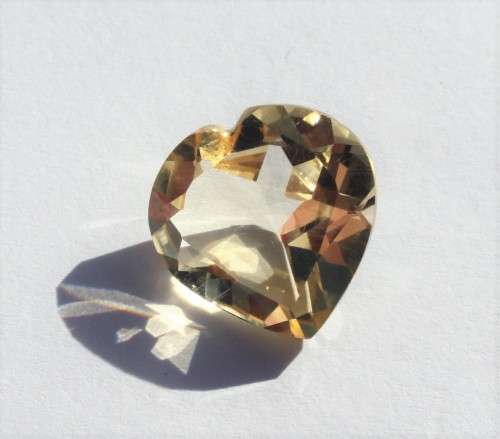 6.75 ct 14 mm Heart Shaped Citrine
