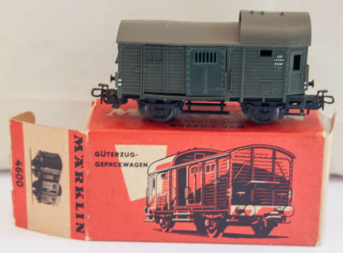 HO Scale Marklin Goods Train Luggage Guard's Van Wagon 4600