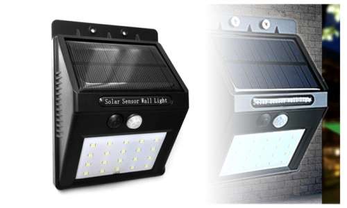 20 LED Solar-Power Motion-Activated Outdoor Wall Light