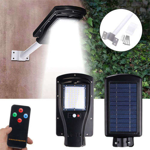3 Modes 30W All in one LED Solar Motion Sensor Street Wall Light Outdoor Garden