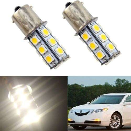 Set 2pcs 2x 1156 G18 Ba15s 27 5050 LED SMD Light Bulb White