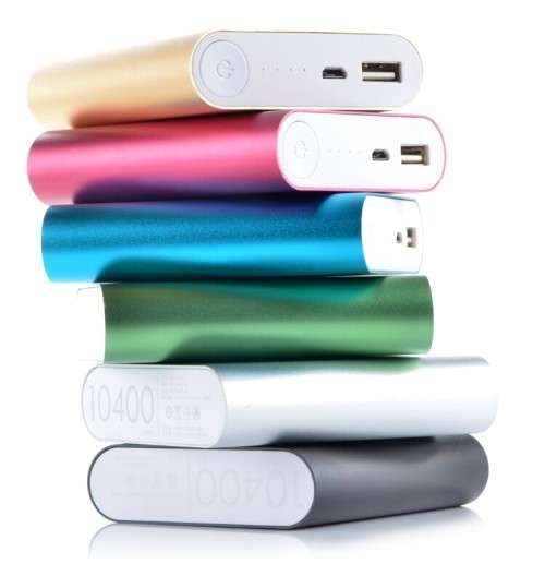 Wholesale prices from 6///Brand new stylish 10400mah powerbanks in different colours