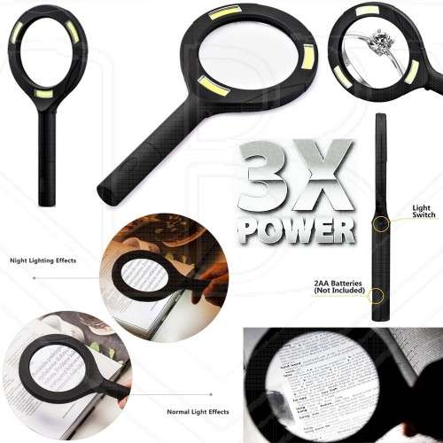 Brand new 3 WATT COB LED HANDHELD MAGNIFIER