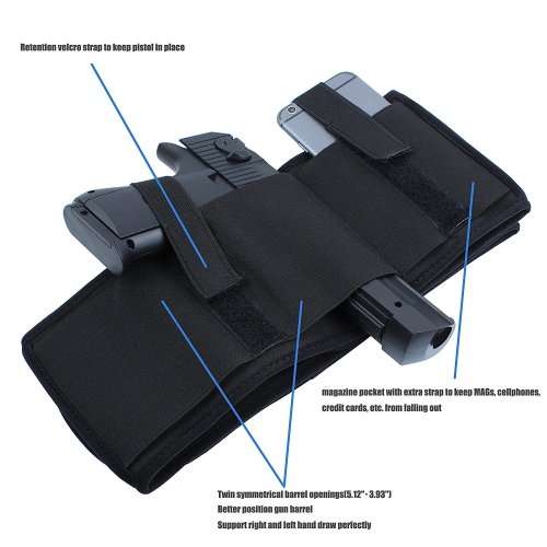 Concealed Carry Ultimate Belly Band Holster Gun Pistol Holsters Fits all Pistol for Glock 19 17 39 e