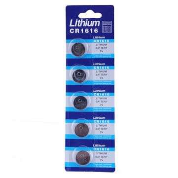 Brand new CR1616 Lithium Batteries 3V Pack of 5