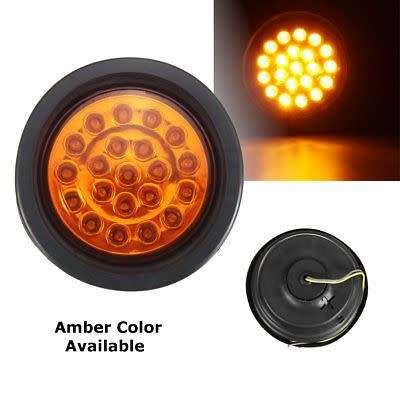 Brand new 12 LED Round Truck Indicator Lamp (Amber 24V) PC-10Y