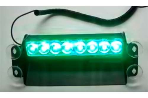 BLACK FRIDAY EARLY SPECIALS!! 8 LED Green Dash Flash light