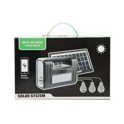 Bulk from 6 // GD-8017 Solar Lighting kit