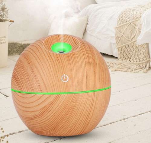 Oil Diffuser Ultrasonic Remote Control Wood Grain Electric Air Humidifier