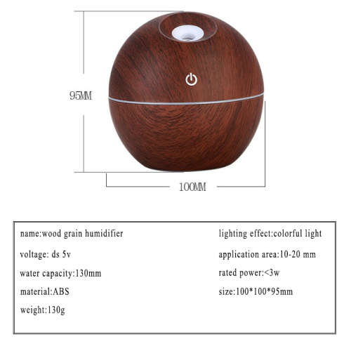 Oil Diffuser Ultrasonic Remote Control Wood Grain Electric Air Humidifier