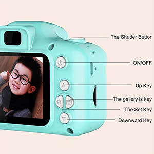 Children's Camera Mini HD Video with SD Card Intelligent Shooting Children's Digital Camera Sports