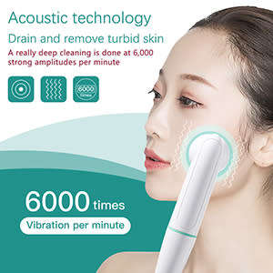 Electric Facial Cleansing Brush Silicone Rotating Face Brush Deep Cleaning Skin