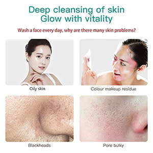 Electric Facial Cleansing Brush Silicone Rotating Face Brush Deep Cleaning Skin