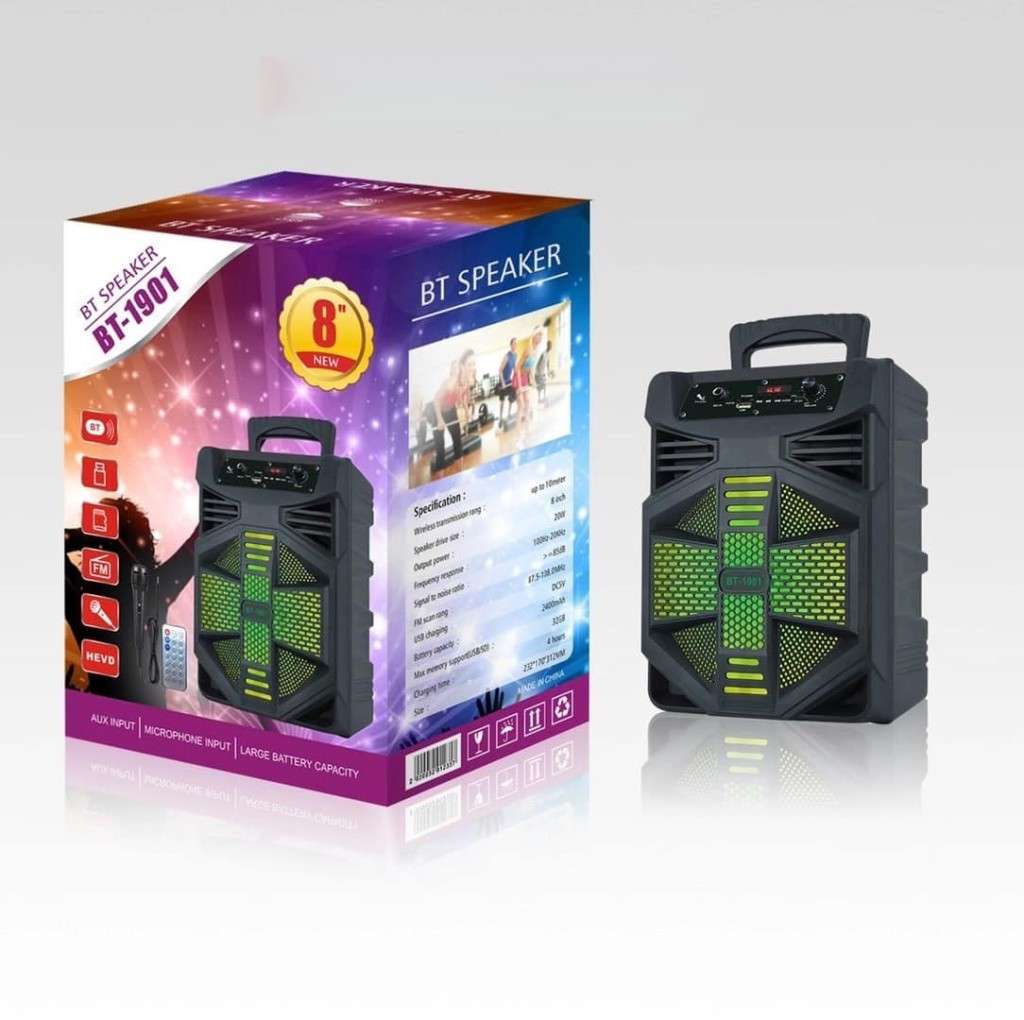 8` Wireless BT Speaker  - BT-1901