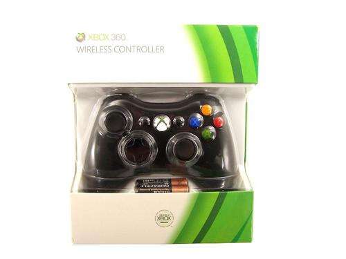 Genuine microsoft xbox 360 wireless controller black