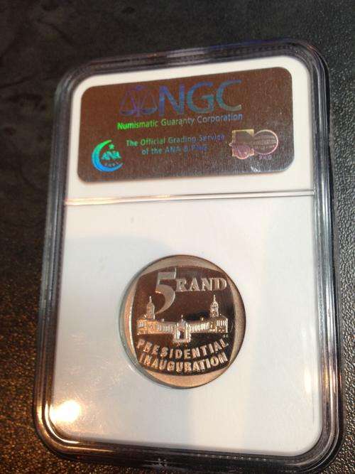 2nd Finest Known PF69 ULTRA CAMEO Dust Spot Steps 1994 Inauguration R5 NGC