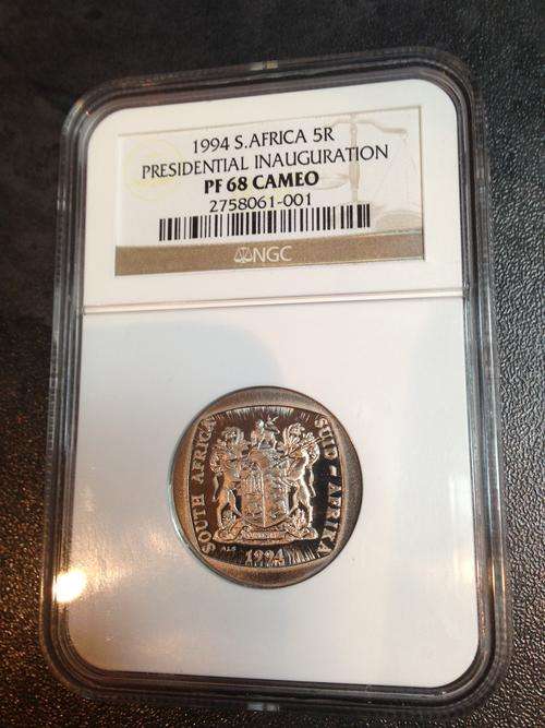 VERY SCARCE PF68 CAMEO INAUGURATION R5 TRUE GEM