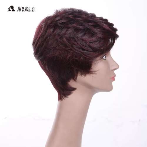 Short human hair wig