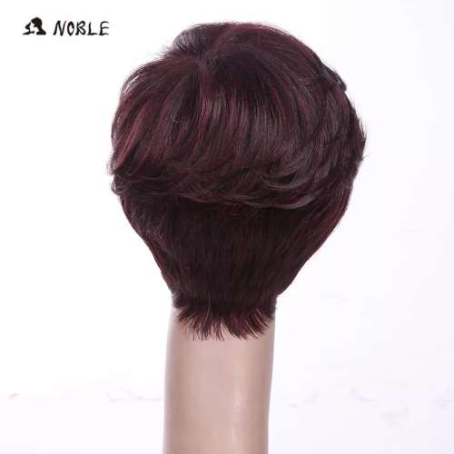 Short human hair wig