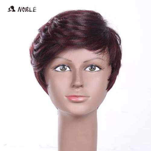 Short human hair wig