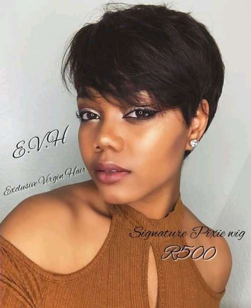 Pixie wig short remy hair