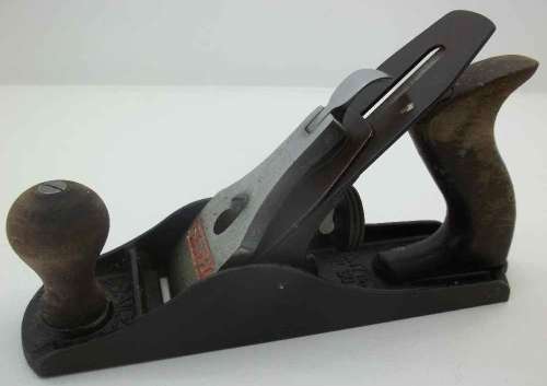Vintage Wooden Handled Stanley No 4 Bailey Plane