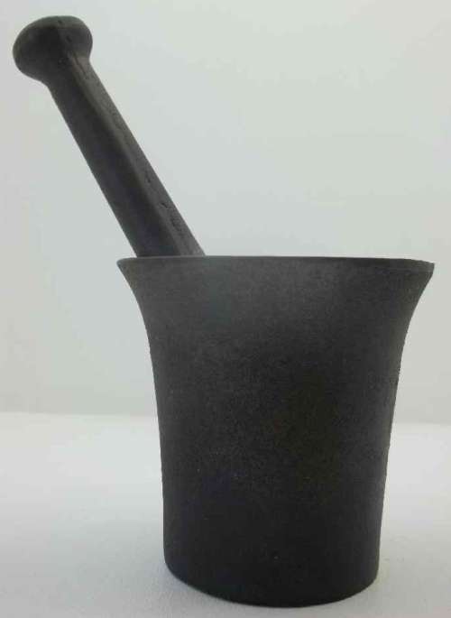 Heavy Metal Or Cast Iron Mortar & Pestle, Weighs 2,9kg! Mortar Size: 12cm/12cm
