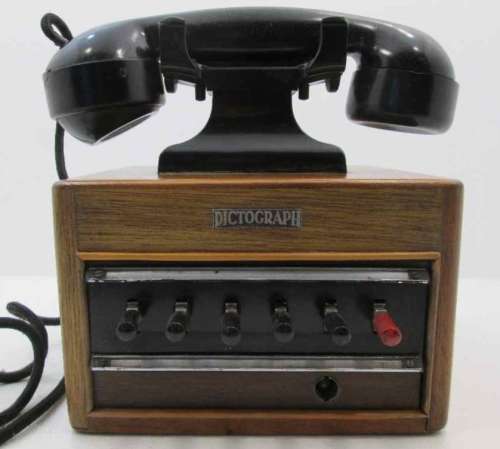 Vintage Dictograph Telephone System Beautiful Condition! - 16cm/18cm/22cm