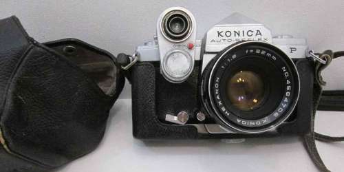 Konica Auto-Reflex P 1966-1968 35mm SLR Camera With Detachable Light Meter, Rare Model!
