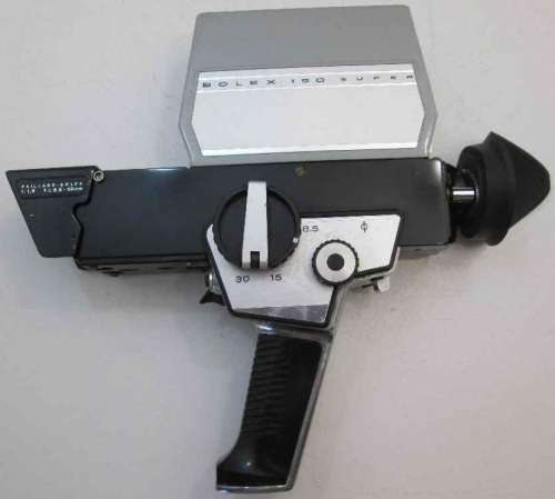 Vintage Bolex 150 Super 8mm Movie Camera + Carry Case, Film & Instructions