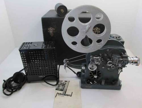 Bolex Paillard Phono Cine Model CA Movie Projector + Transformer, Carry Case & Instructions -Working