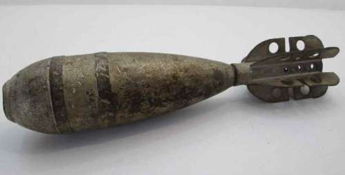 Old Mortar Shell - Length 37cm, Weight 3,1kg