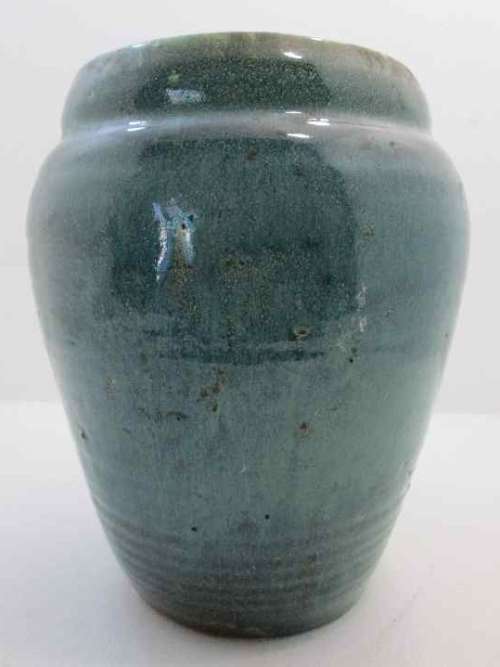 Early Linnware Vase, The Ceramic Studio, 1936 919G, Beautiful Blue/Green/Brown - +/- 24cm/20cm