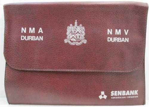 Senbank NMA/NMV Durban - Vintage Promotional Leatherette Folder - 35cm/26cm