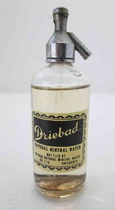 Driebad Natural Mineral Water Miniature Bottle, Unopened - Height 11,5cm