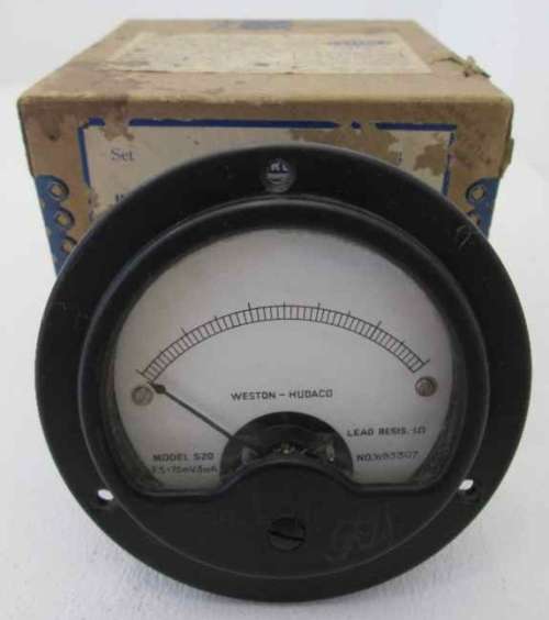 Vintage Weston-Hudaco Model S20 Ammeter(?)