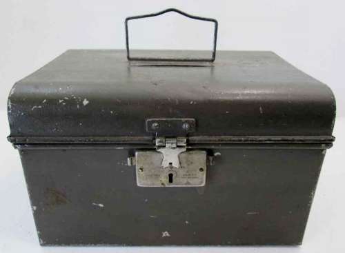 Vintage Metal Lunch Box - 22cm/17cm/13cm