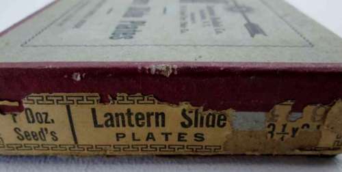 Eastern Kodak Co Seed Plates - Lantern Slide Plates - Unused, No Developer Formula